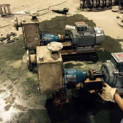 化工泵(beng)使用現場